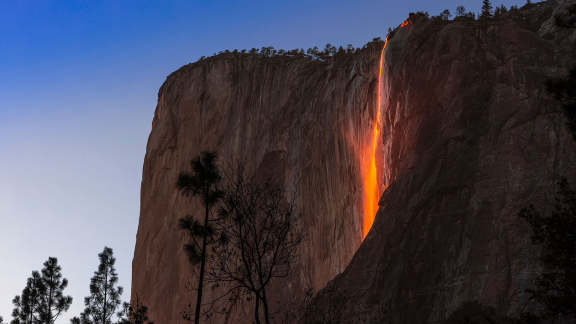Horsetail Fall in Yosemite National Park, California, United States