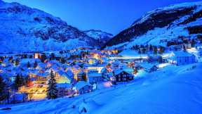 Andermatt village in the Alps, Switzerland