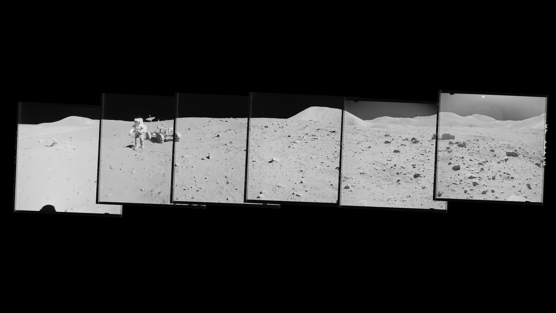 Composite of photographs from the Apollo 15 mission
