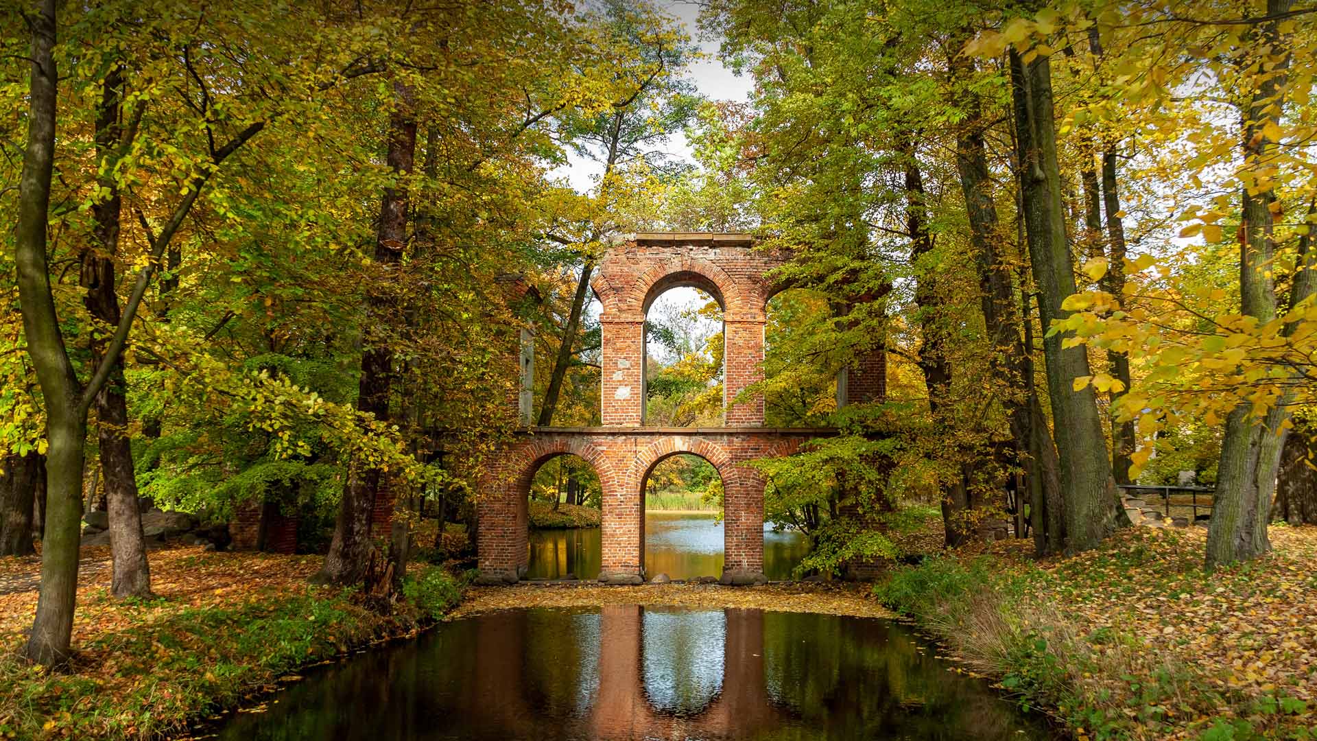Bing HD Wallpaper Sep 20 2023 Aqueduct Arkadia Park Poland Bing 