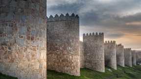 Medieval city walls, Ávila, Spain