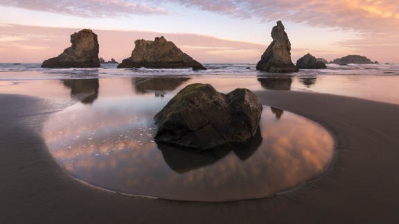 Bing Image Pitons Rocheux De La Plage De Bandon Oregon tats Unis 