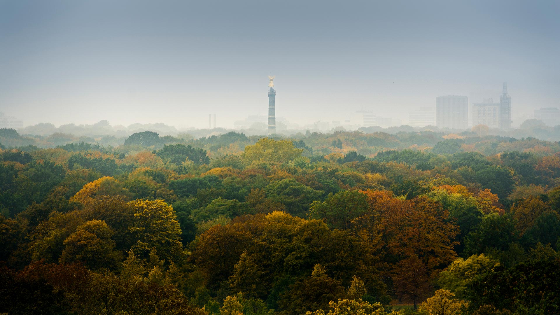 Herbst, Siegessäule, Berlin