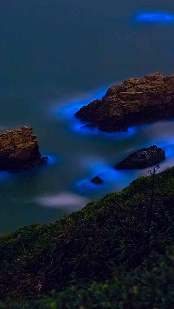 The glowing waters of the Matsu Islands