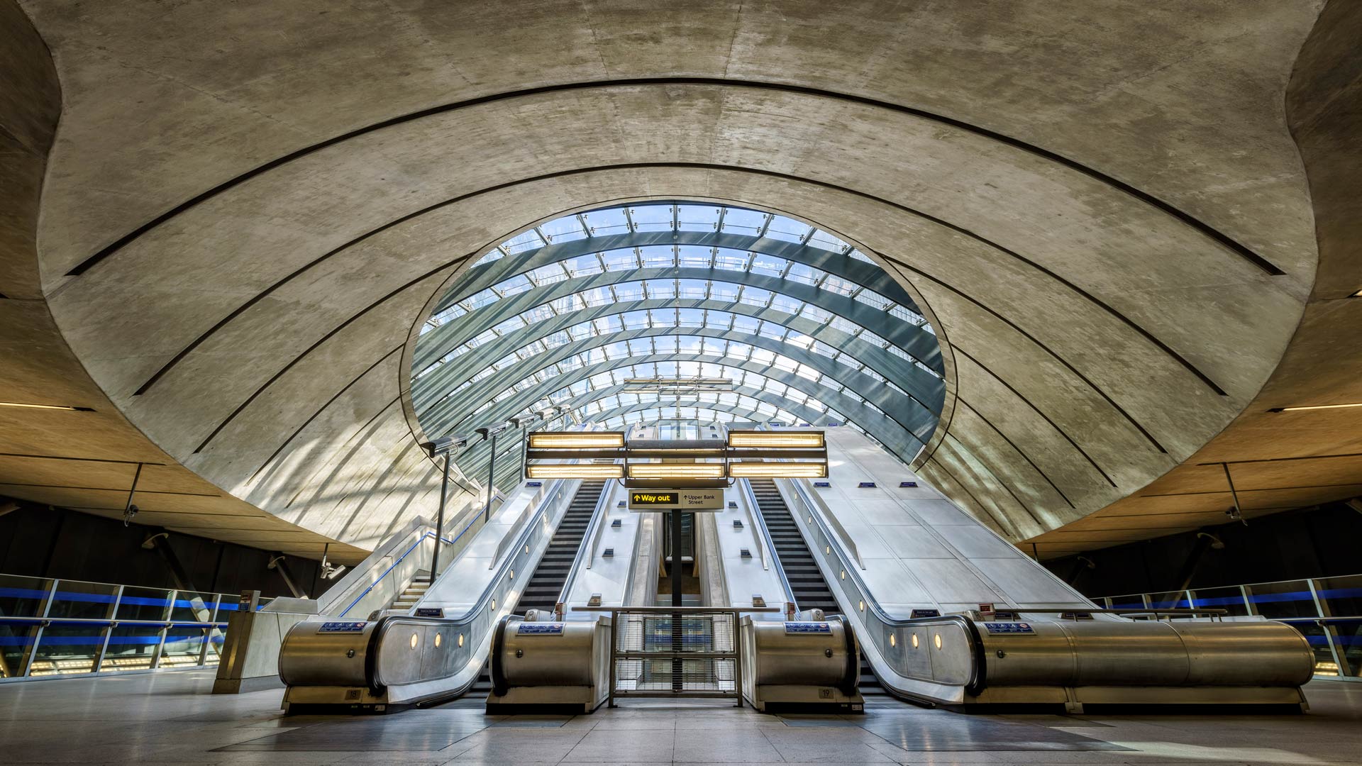 Canary Wharf tube station, London