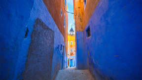 Make your way up a picturesque passageway of Chefchaouen