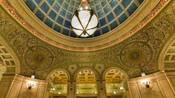 Tiffany Dome, Chicago Cultural Center, Illinois, EE. UU.