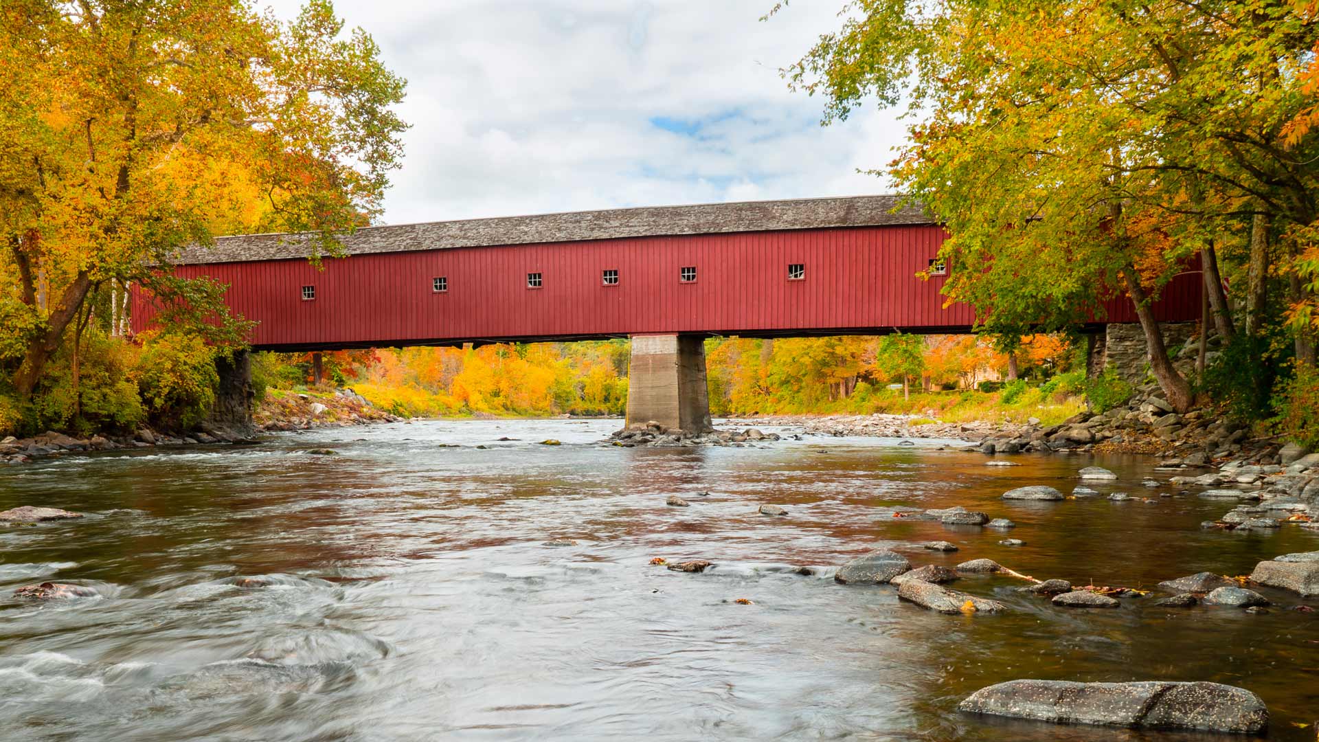 Bing image: West Cornwall Covered Bridge, Connecticut, USA - Bing ...