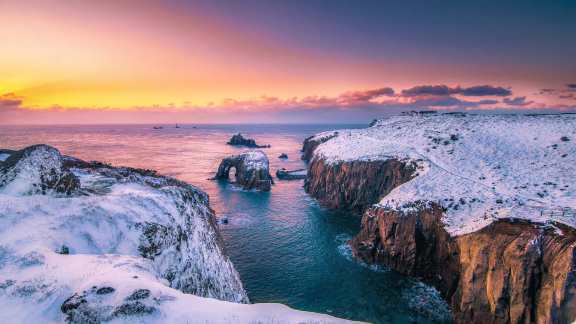 Bing image: Lands End, Cornwall, England - Bing Wallpaper Gallery