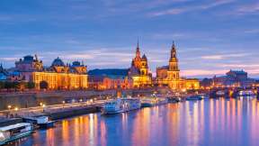 Elbe river in Dresden, Saxony, Germany