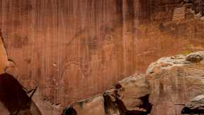Petroglyphs near Fruita in Capitol Reef National Park, Utah