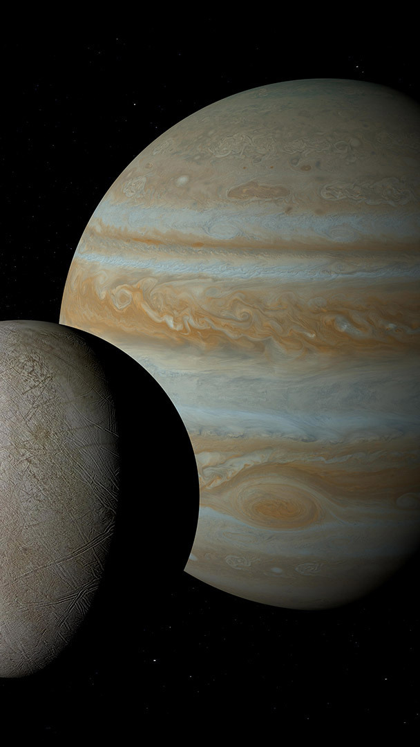 Bing HD Wallpaper Jan 7, 2020: Jupiter and the Galilean moons - Bing  Wallpaper Gallery