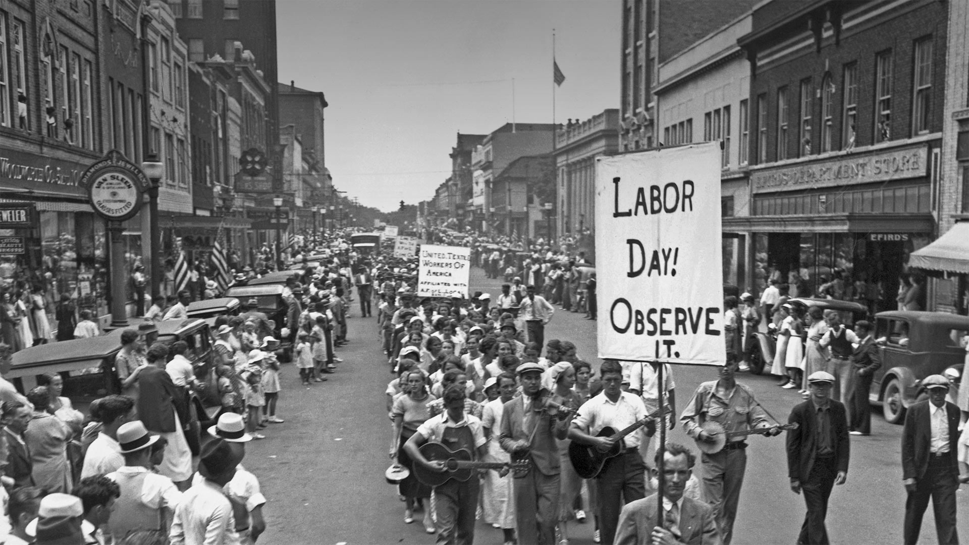 1934 Labor Day parade, Gastonia, North Carolina