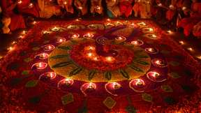Diwali lights in Guwahati, India