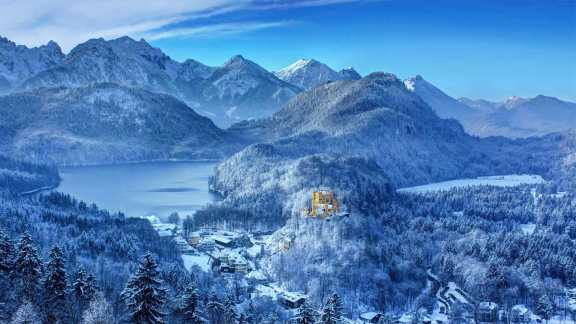 An Alpine fairy-tale castle