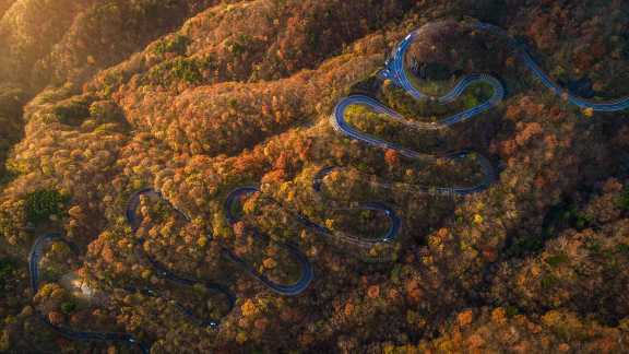 Irohazaka Road in fall, Nikko, Tochigi, Japan