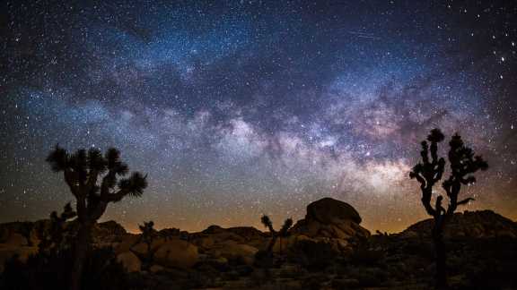 An ocean of stars above the desert