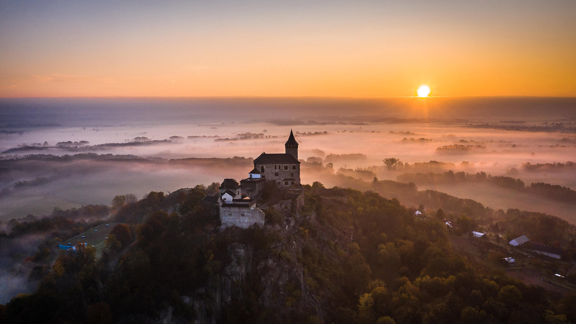 Kunětick&aacute; hora Castle, Bohemia, Czechia