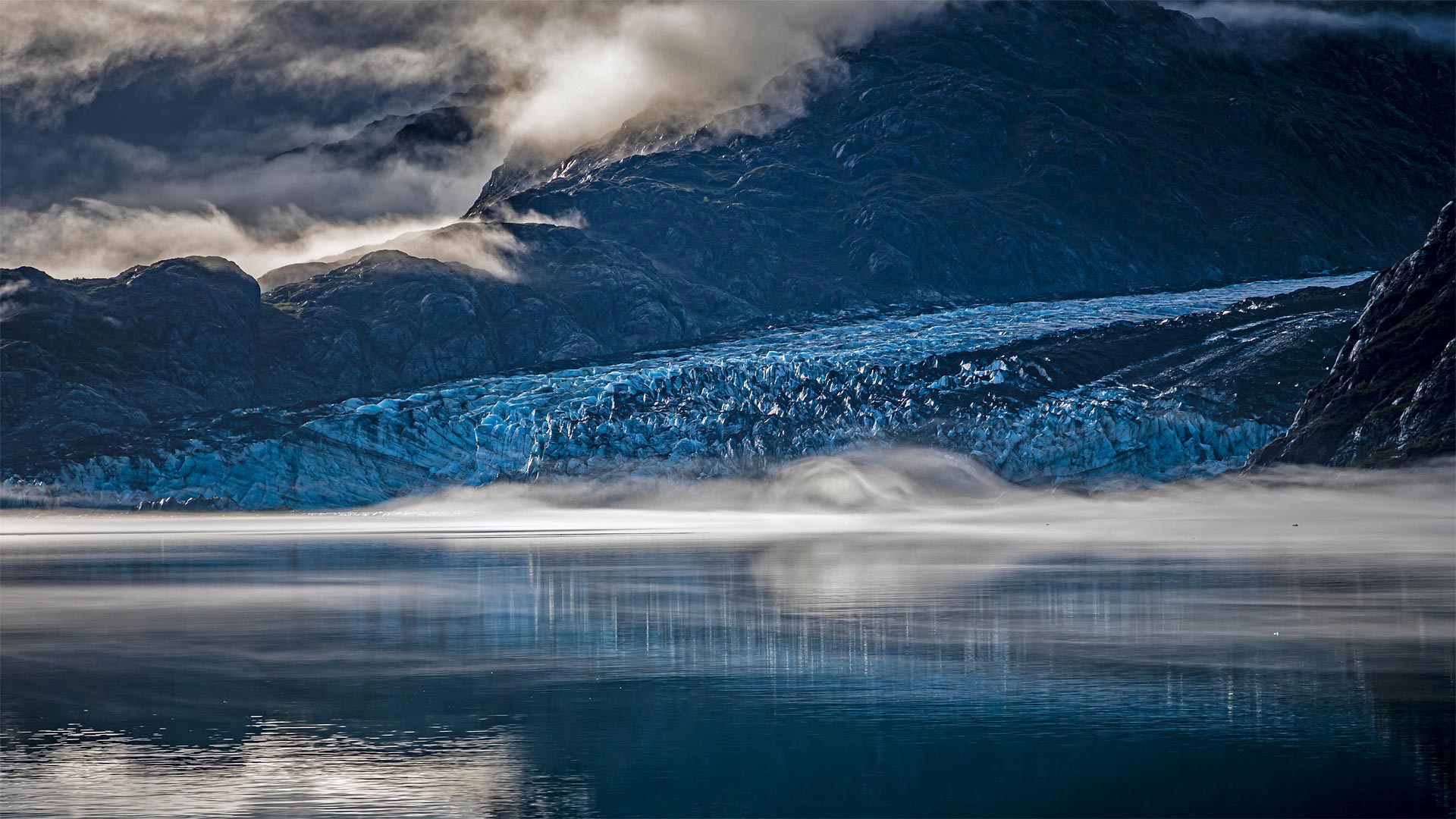 glacier lake wallpaper