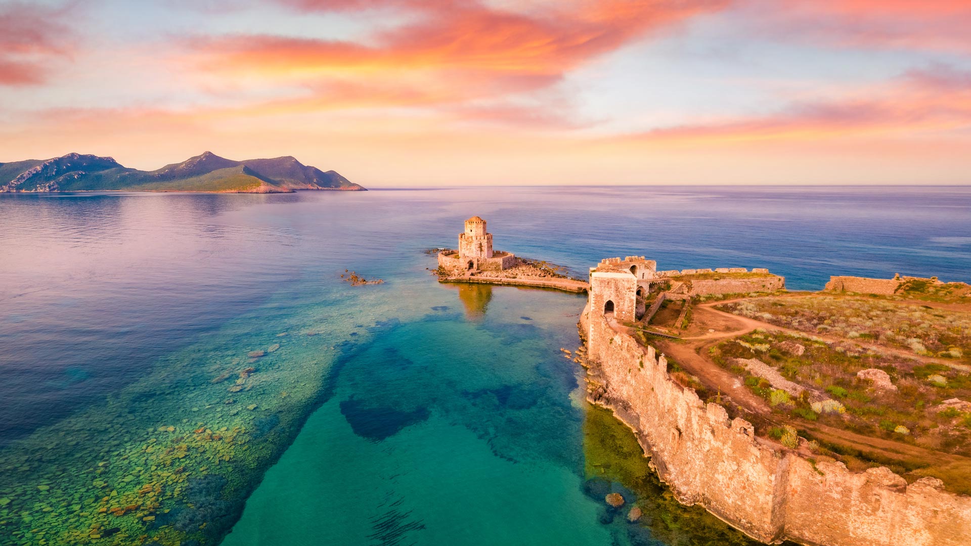 Bing HD Wallpaper 23 Jul 2024: Methoni Castle, Messinia, Greece - Bing ...