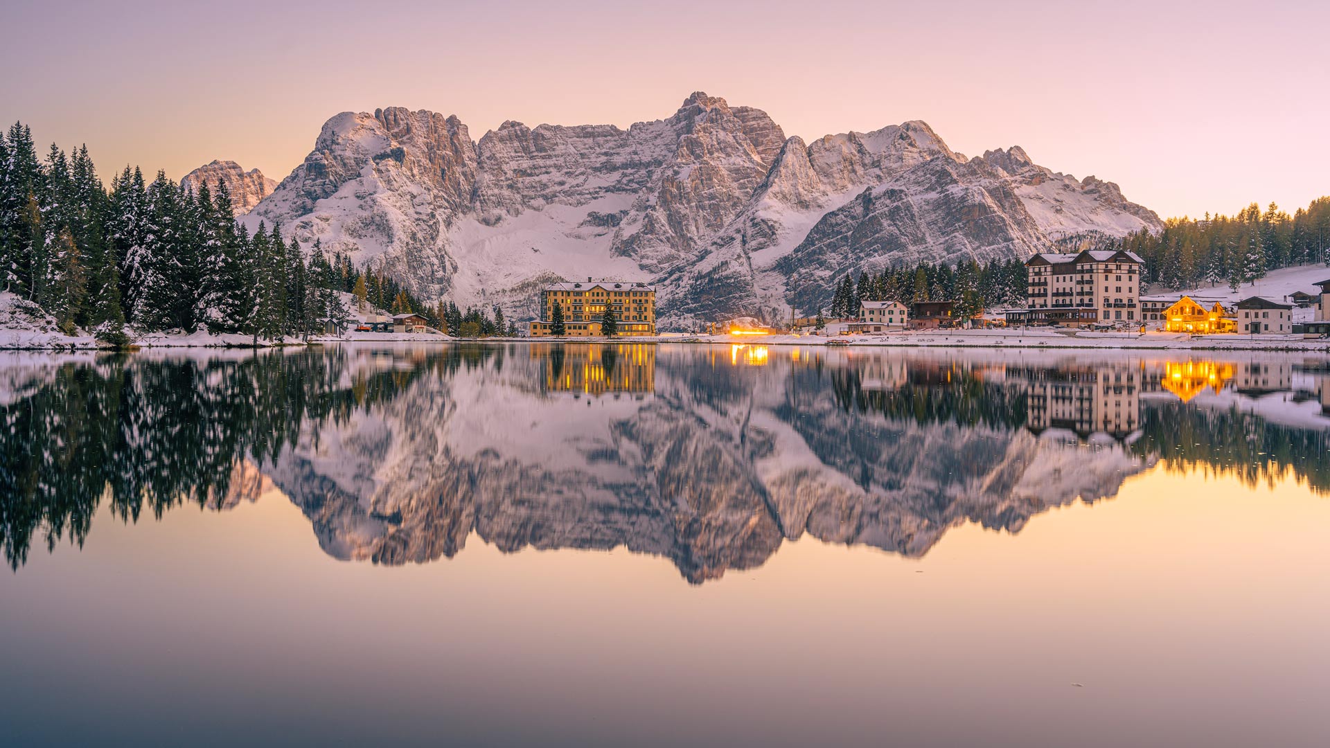 Bing image: Lake Misurina, Dolomites, Italy - Bing Wallpaper Gallery