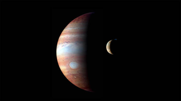 Infrared Jupiter, erupting Io
