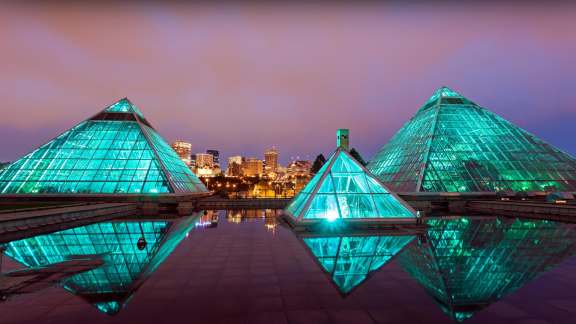 Mesmerising glass pyramids