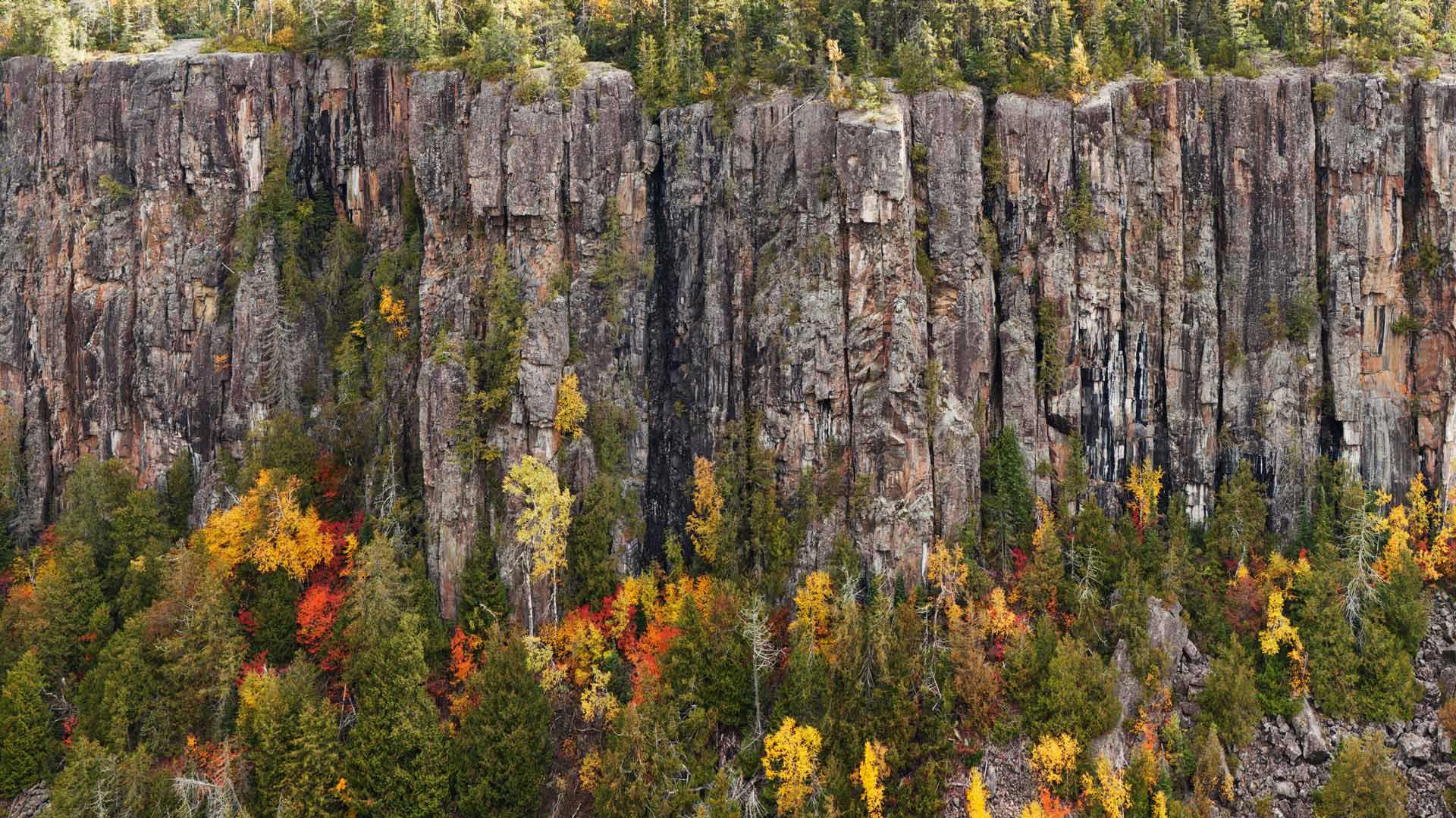 Bing image: Ouimet Canyon in the Ouimet Canyon Provincial Park - Bing ...