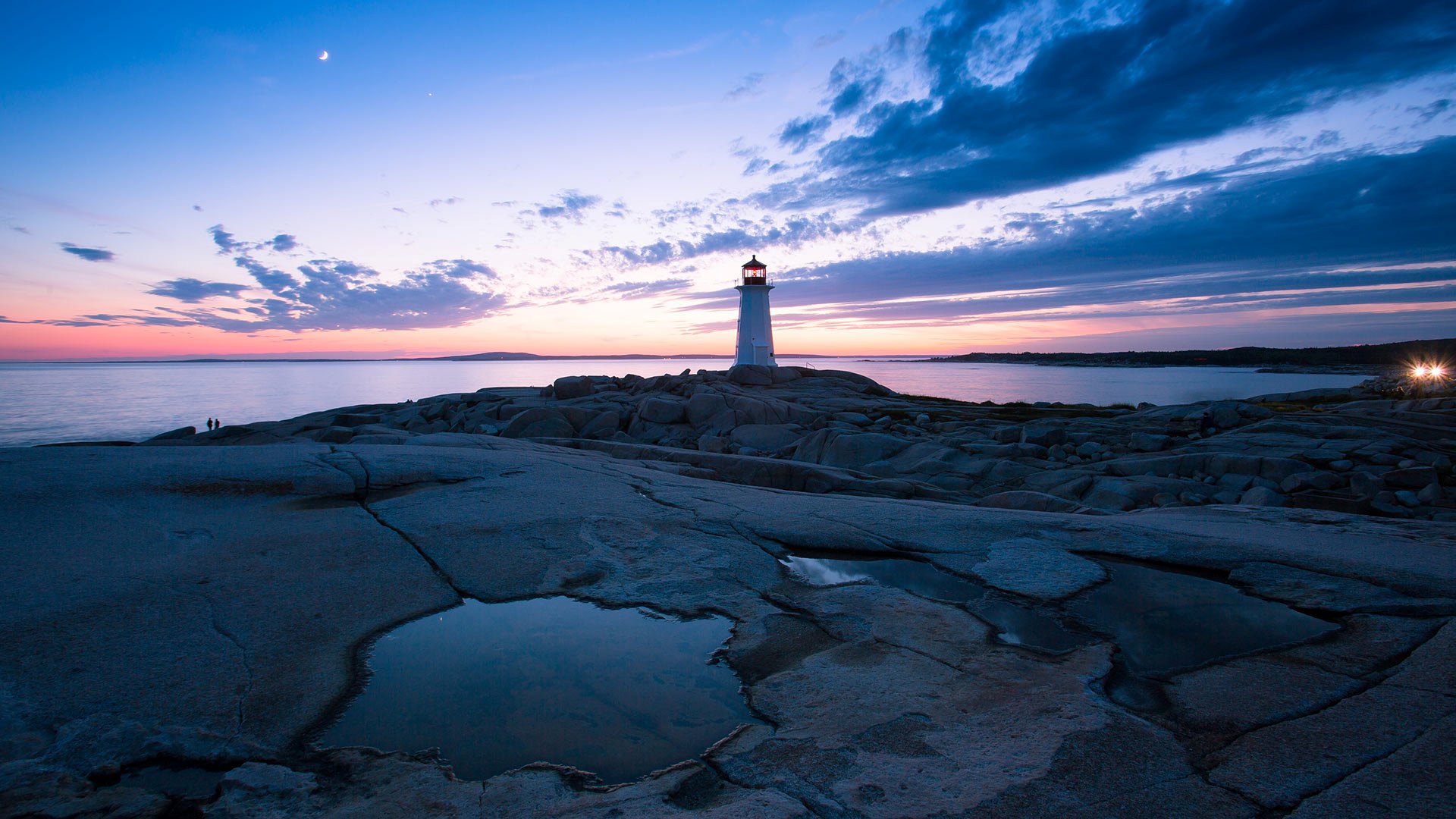 Peggys Point Lighthouse, Atlantic Coast, Nova Scotia, Canada