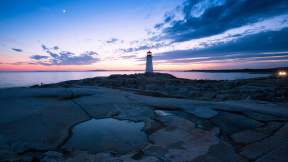 Phare de Peggy&rsquo;s Cove, Nouvelle-&Eacute;cosse, Canada