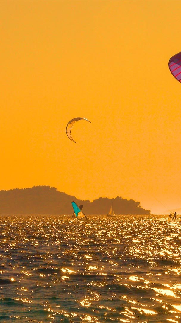 Kiteboarding and windsurfing in Croatia