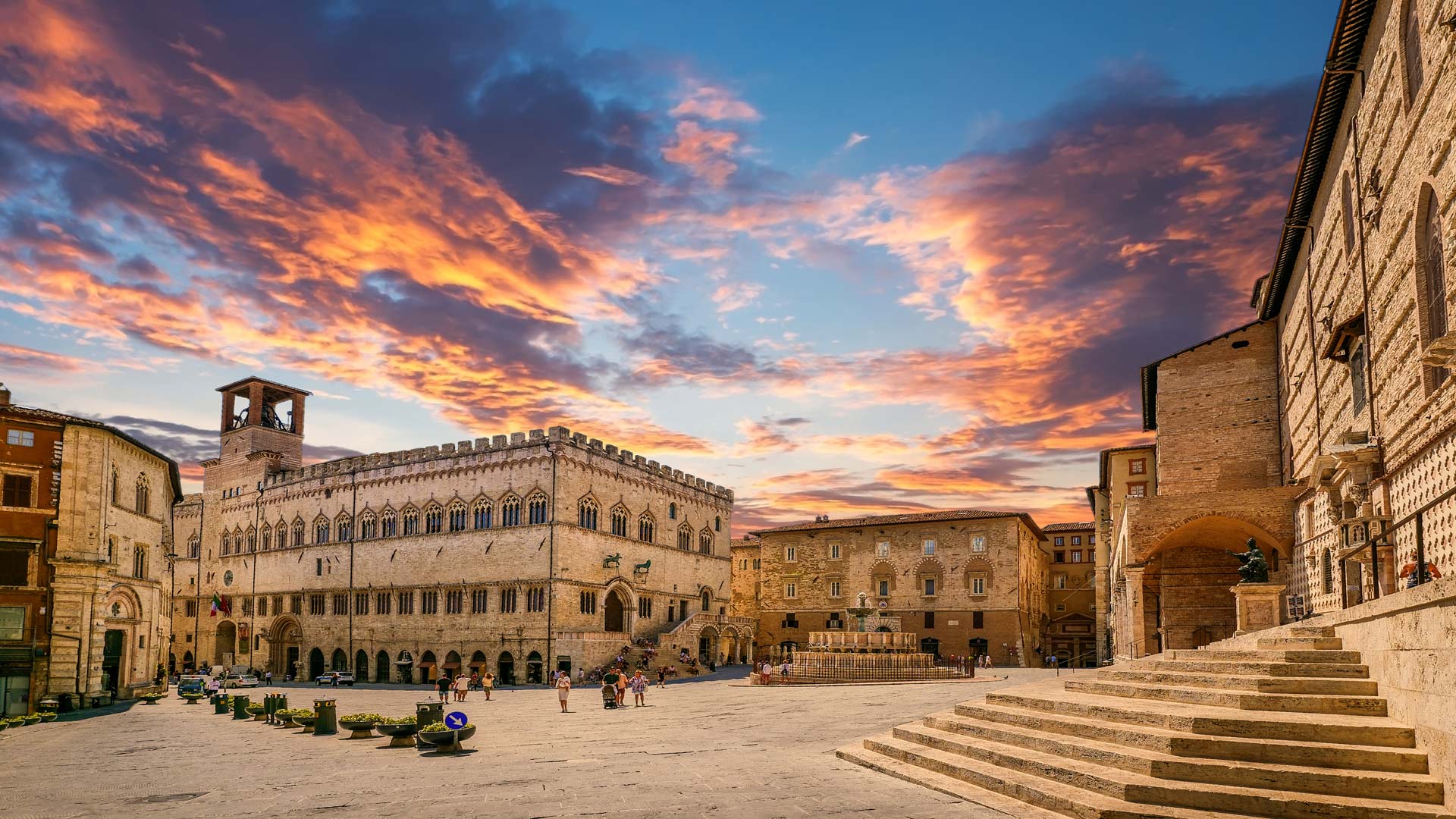 Rosso di sera...ed anche a Perugia è primavera!