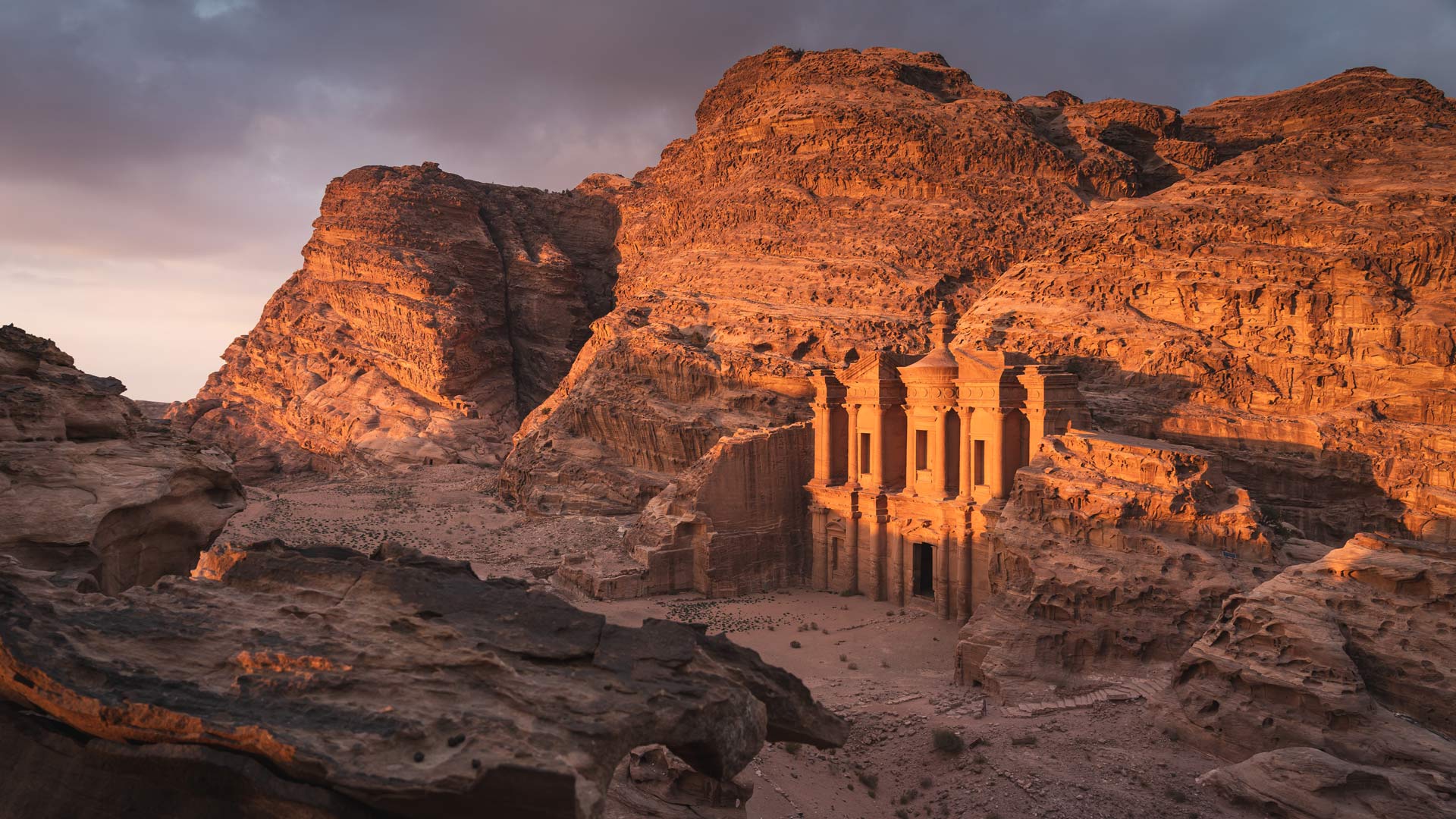 Bing image: Ad-Deir, Petra, Jordan - Bing Wallpaper Gallery