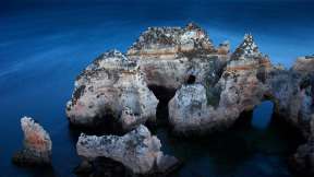 Ponta da Piedade rock formations in Portugal