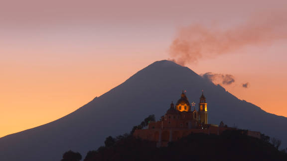 A church atop a hill