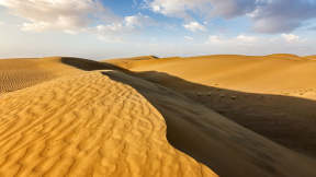 Sand dunes in the Thar Desert, Rajasthan