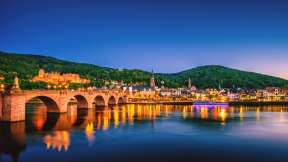 Heidelberg a orillas del Neckar, Alemania