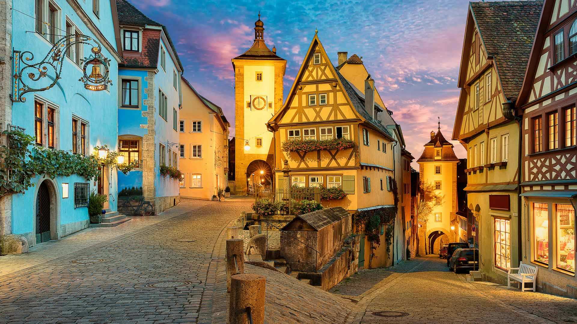 Pl&ouml;nlein, Rothenburg ob der Tauber, Bayern