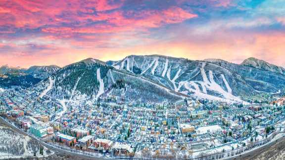 Clouds dance above Sundance