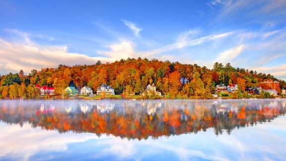 Villa de Saranac Lake, Montañas Adirondack, Nueva York, EE. UU.