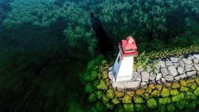 Jacksons Point Lighthouse on Lake Simcoe, Ontario