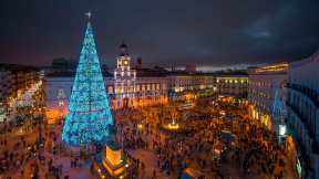 Año Nuevo en Puerta del Sol, Madrid, España