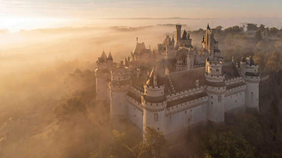 The old castle at sunrise