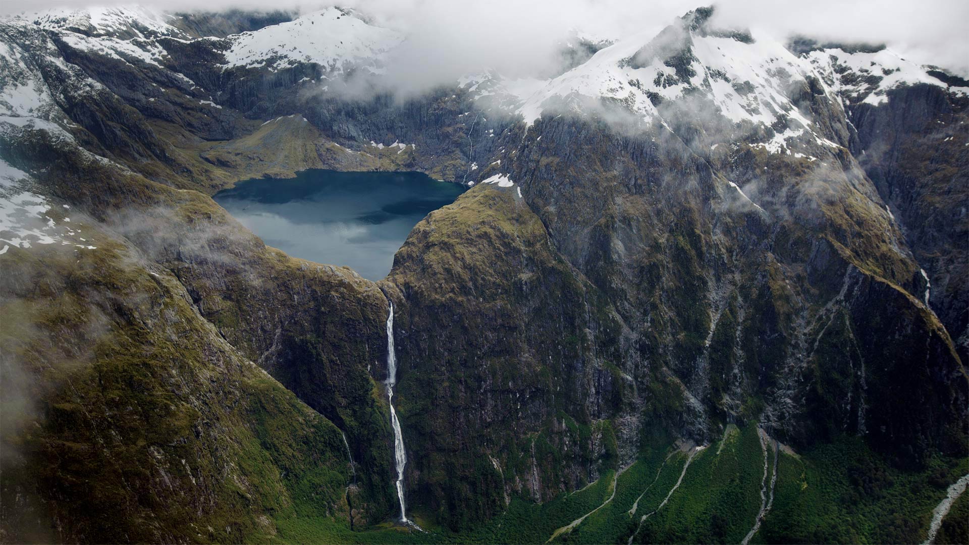 Bing Image Sutherland Falls In Fiordland National Park Bing