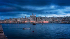 Moody skies over Valletta