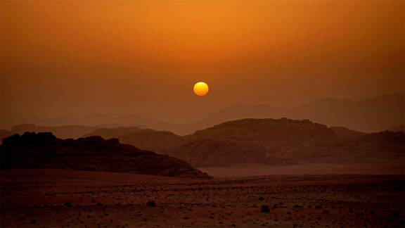 Sunset on the Valley of the Moon