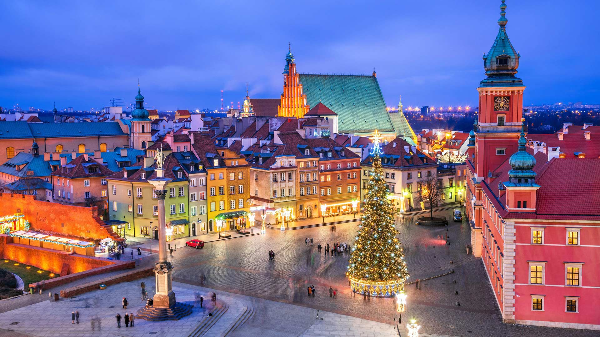 Bing image: Castle Square, Old Town, Warsaw, Poland - Bing Wallpaper ...