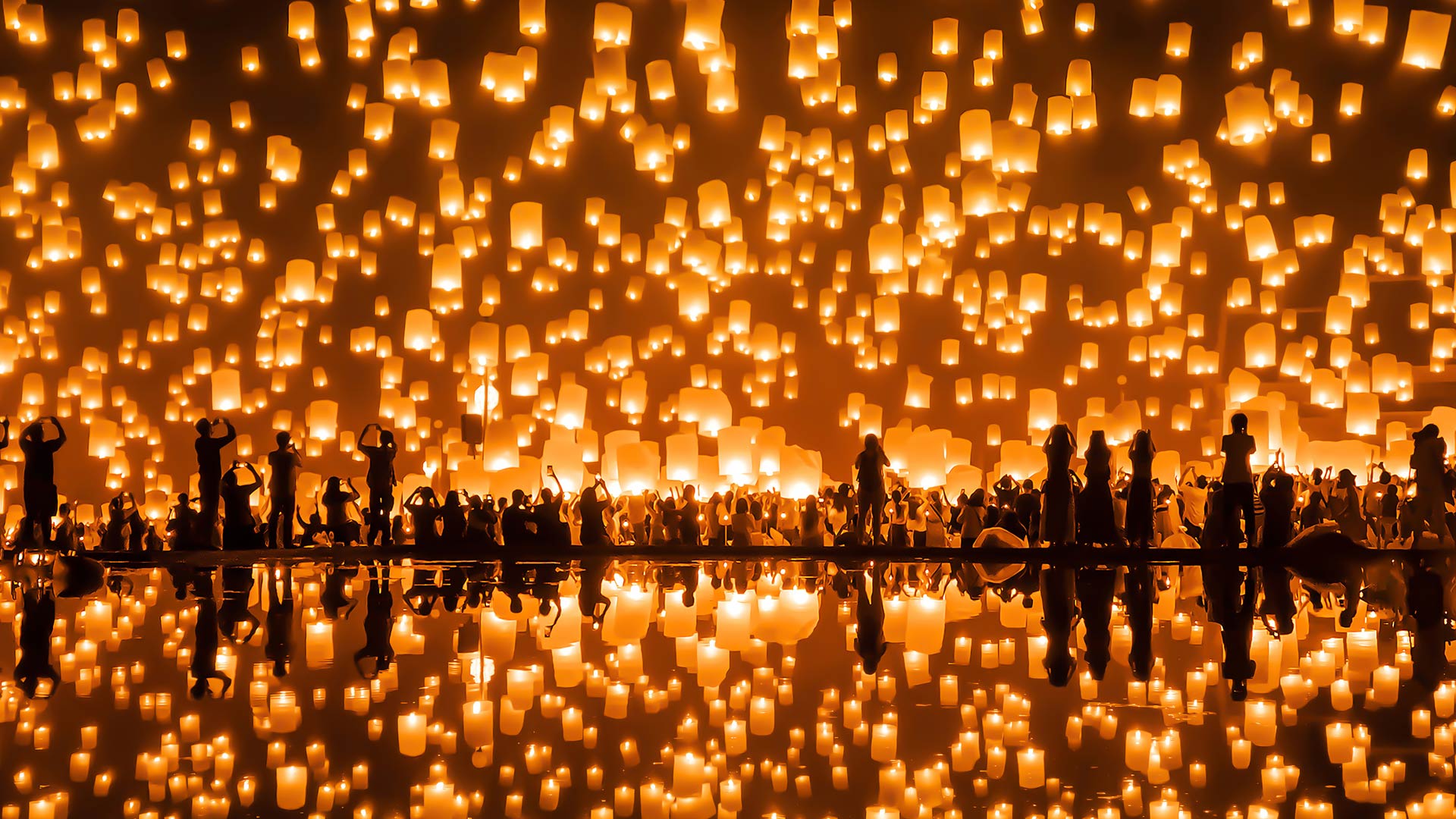 Bing image Yi Peng lantern festival, Chiang Mai, Thailand Bing