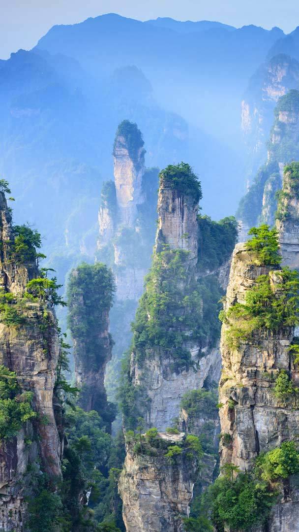 Bing Hd Wallpaper Apr 11 18 Zhangjiajie National Forest Park In Hunan Province China Bing Wallpaper Gallery