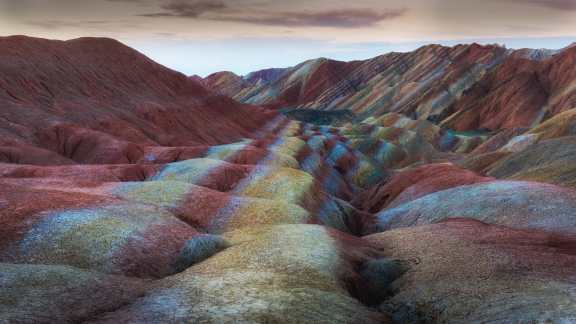 Walking a rocky rainbow